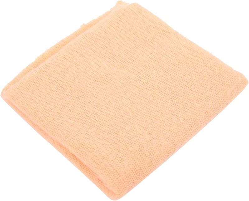 Orange Baby Photography Props Mohair Knitted Hat And Wrap Set Newborn Photo Shoot Outfit - Image 5